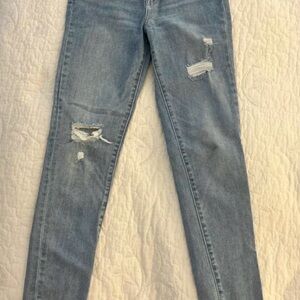 Levi's Light Blue Distressed Skinny Jeans